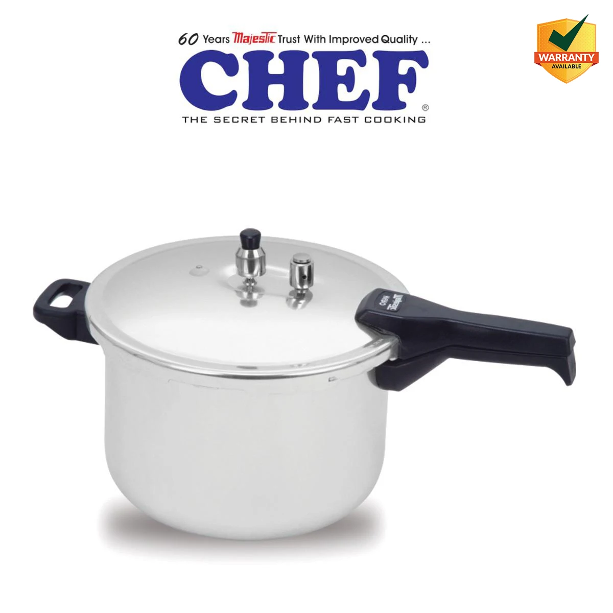 CHEF Best Aluminum Pressure Cooker & Steamer - 1405 - 7 Liter