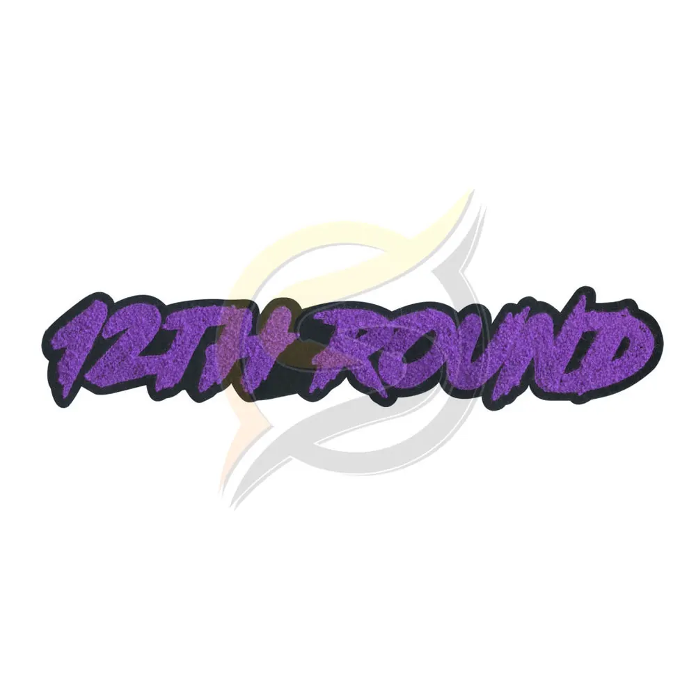 Wholesale Chenille Patches Colorful Chenille Embroidered Patches For Clothing Custom Logo High Quality Embroidered Patches