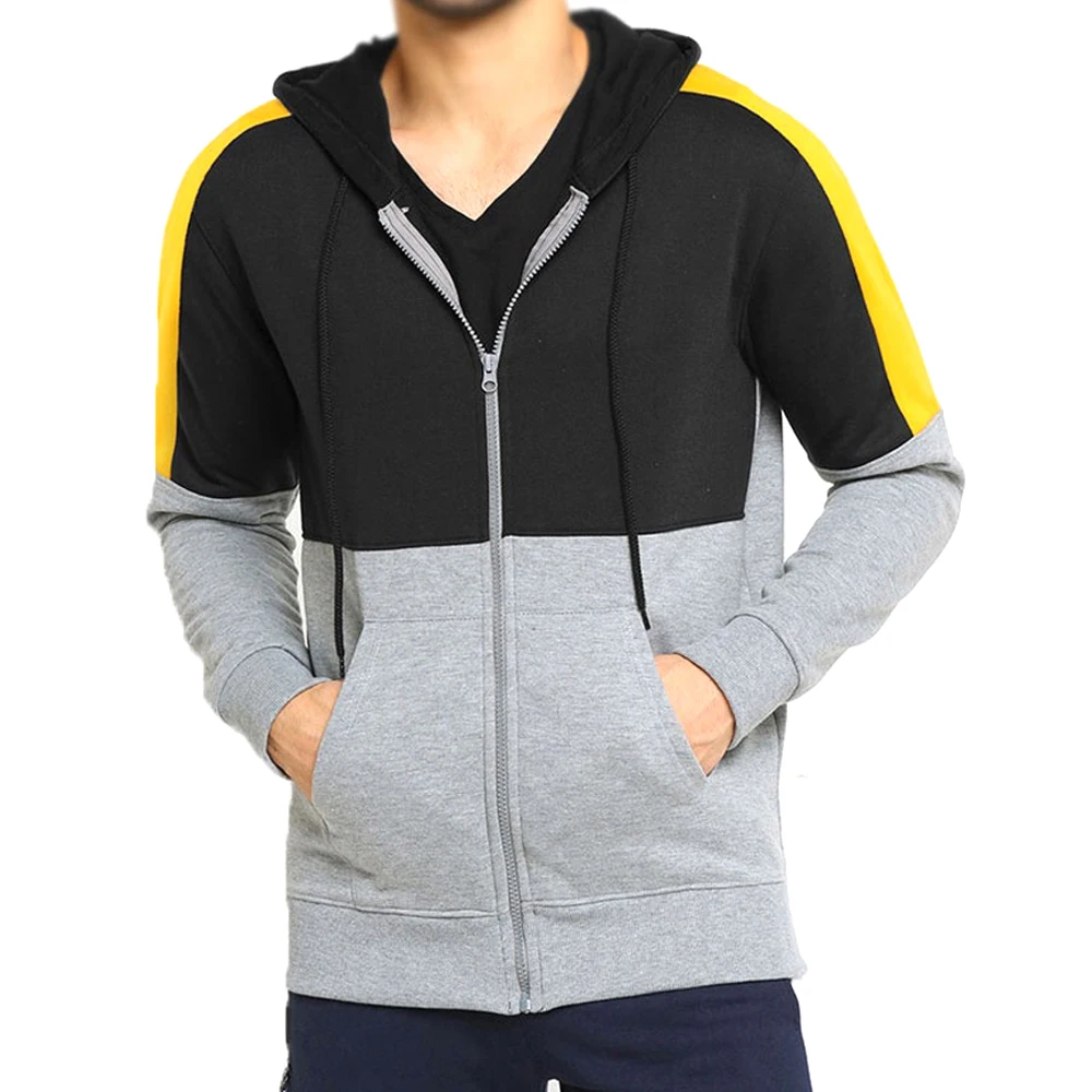 Hot Sale casual hoodie zip up hoodie mens preium cotton plus size zipper hoody for fall