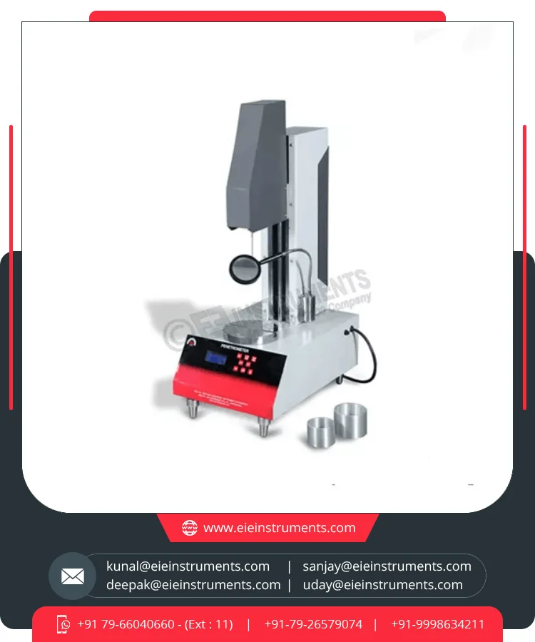 Testing Equipment Universal Penetrometer with Sturdy Cast Iron Base Provides Excellent Support