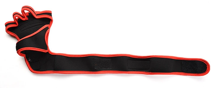 Camouflage Workout Gym Gloves Grips with Wrist Wraps and Full Palm Silicone Padding for Strong Grip for Gym Training