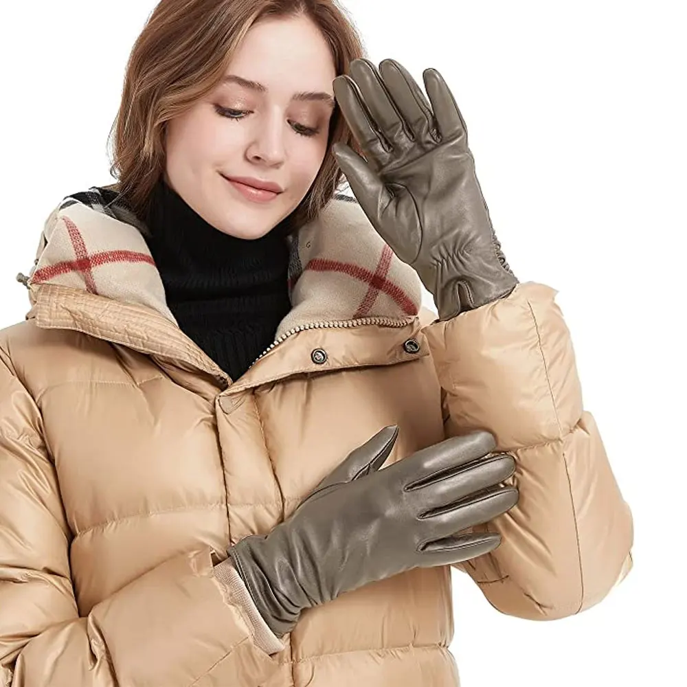 Heavy Duty Adjustable And Comfortable Outdoor Traveling Leather Fashion Gloves / New Design Unisex Fashion Leather Gloves