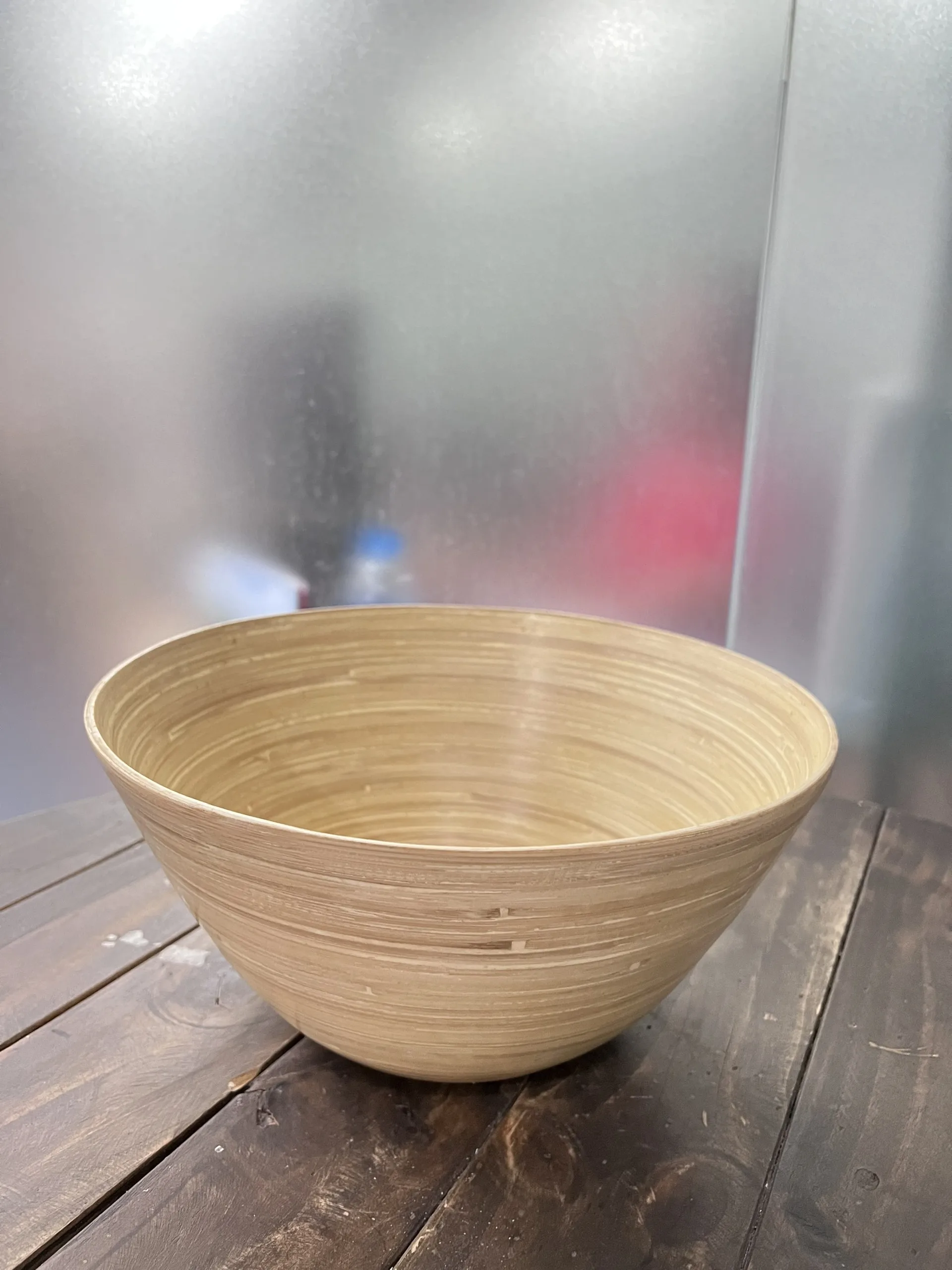 Handicraft coiled bamboo bowl /  Decorative Fruit Bowl for Kitchenware/ Salad Bowl