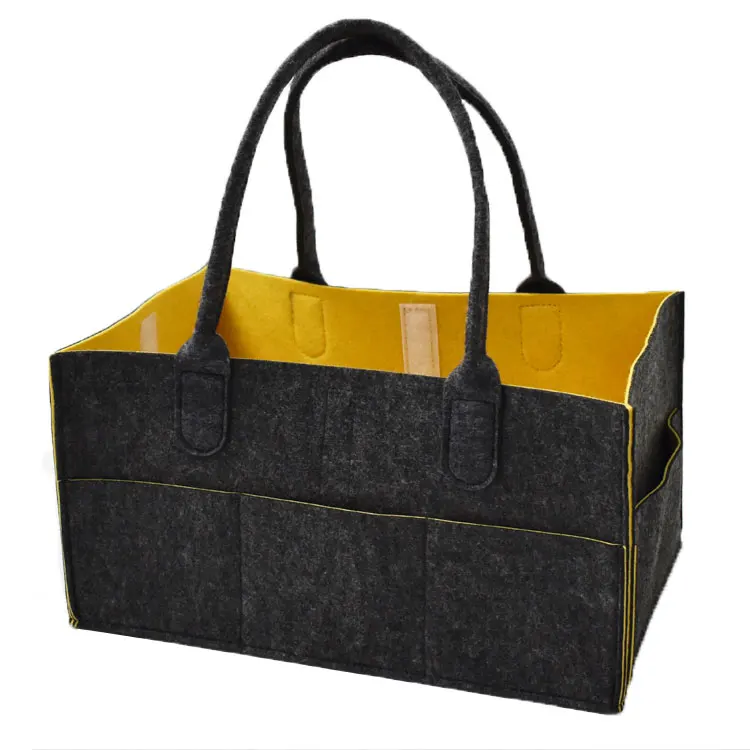 2023 New Best Quality Cheap Mummy  Felt Diaper Caddy Organizer Mummy Storage Bag