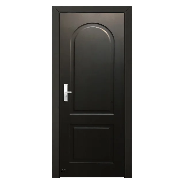 Home Modern Design MDF Door Solid Exterior Office Furniture Plywood Veneer Security Entry Door Interior Locks Sliced Solid MDF