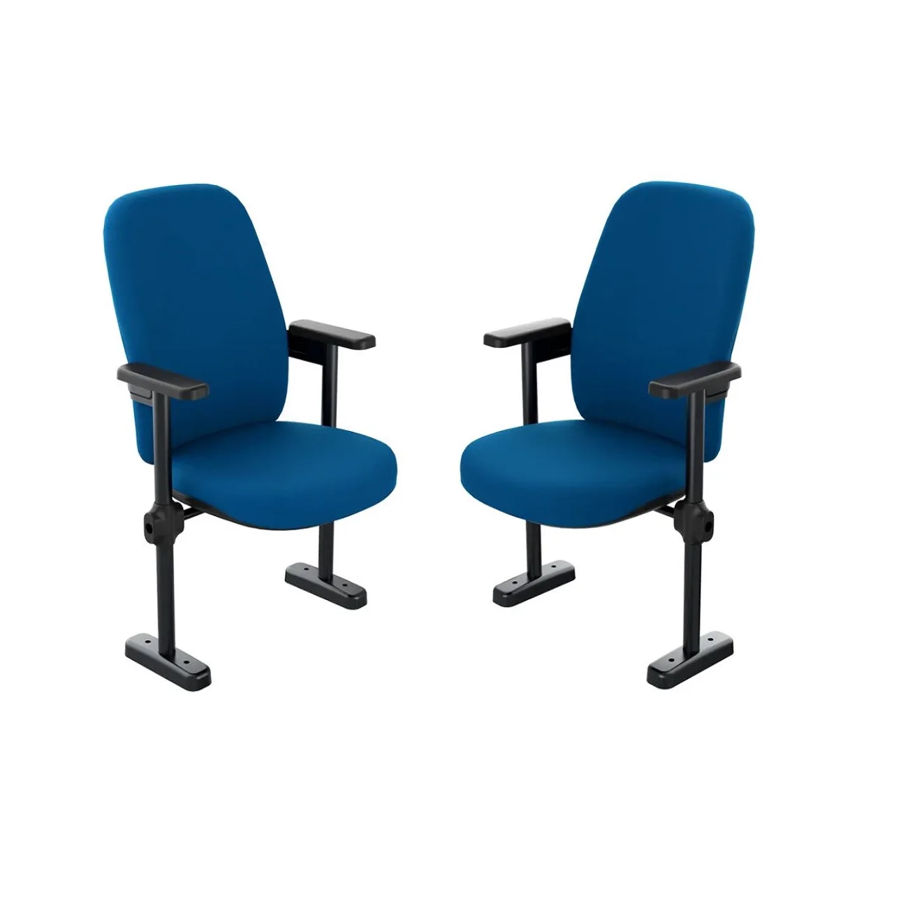 Top Grade Stainless Steel Auditorium Sofa Chairs with Fixed Back Modern Style Attractive Look Reasonable Price