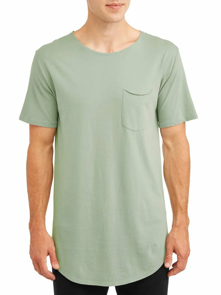High Quality 100% elongated T shirts 2024 OEM Custom made elongated T shirts breathable wear