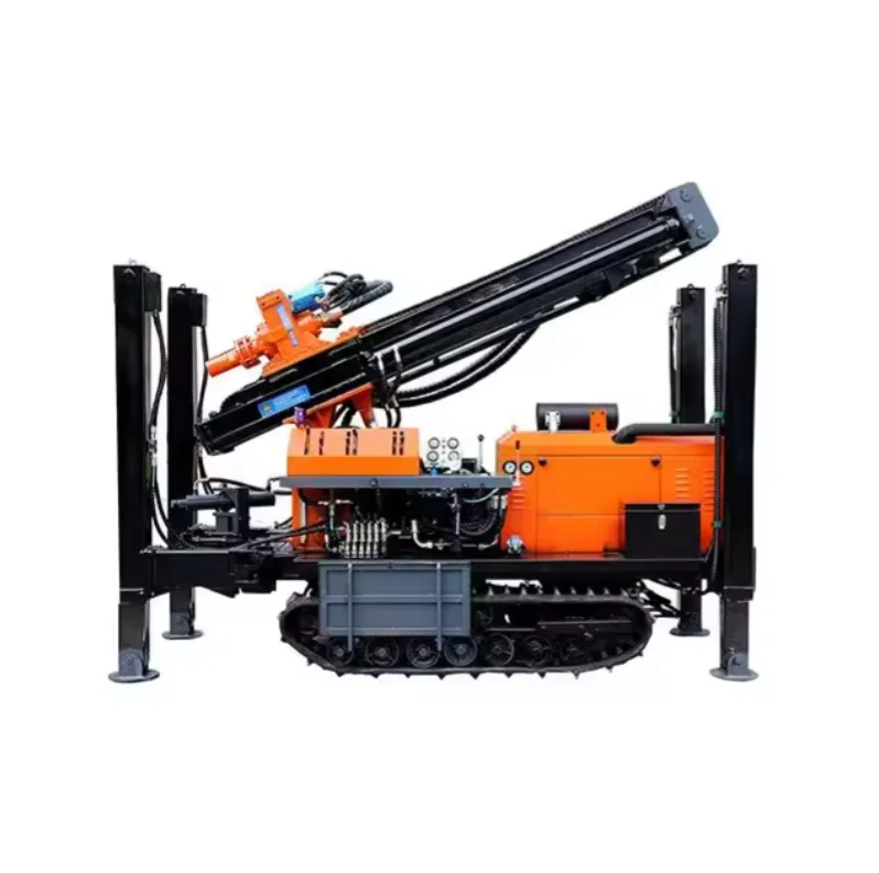 100m Deep Portable Hydraulic Water Well Rotary Drilling Rig /borehole Water Well Drilling Machine With Electric Start