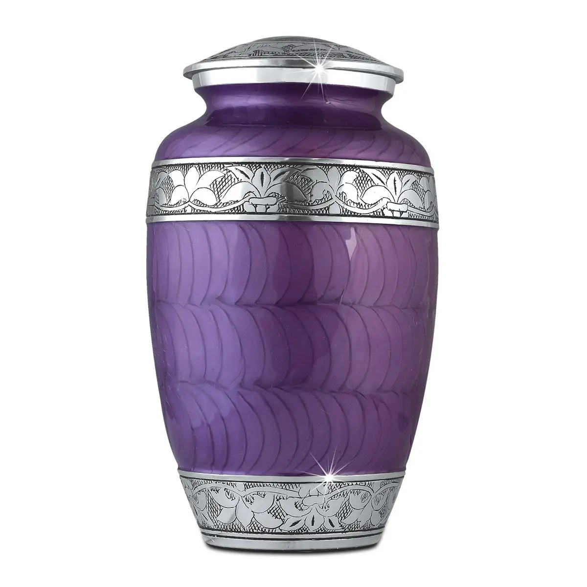 Amazon Top Selling American Style Gray Urn Quality Handicraft Diamond Cut Funeral Cremation Iron Casket Best Wholesale Price-ACW