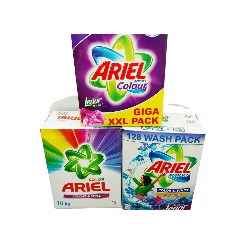 Ariel High Quality 66 Loads Touch Powder Laundry Detergent 3Kg for Apparel Washing and Disposable German Packing