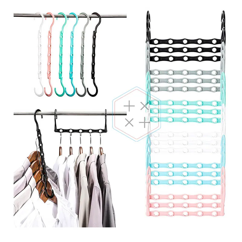 Closet Organizers Storage Space Saver Plastic Hangers for home