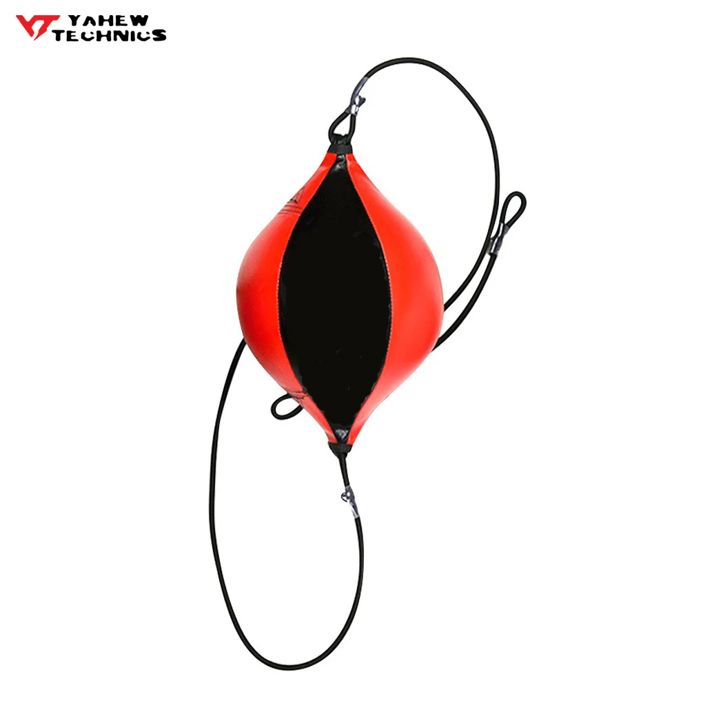 Quality PU Leather Punching Pear Inflatable Double End Training Reflex Speed Boxing Balls Bag