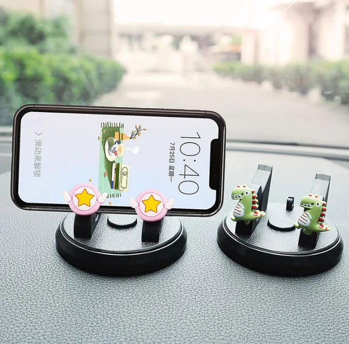 Cute Cartoon-Shaped Mobile Phone Car Holders a Variety of Stylish Accessories (Color/Select as shown in picture below)