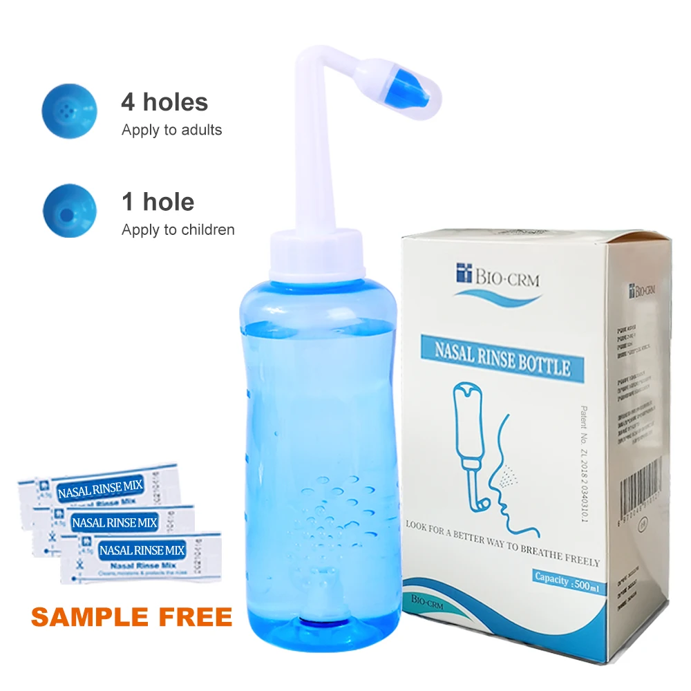Trending products 2023  New arrival Biocrm Nasal wash bottle  Nasal wash cleaner Nose nasal  irrigator 500ml