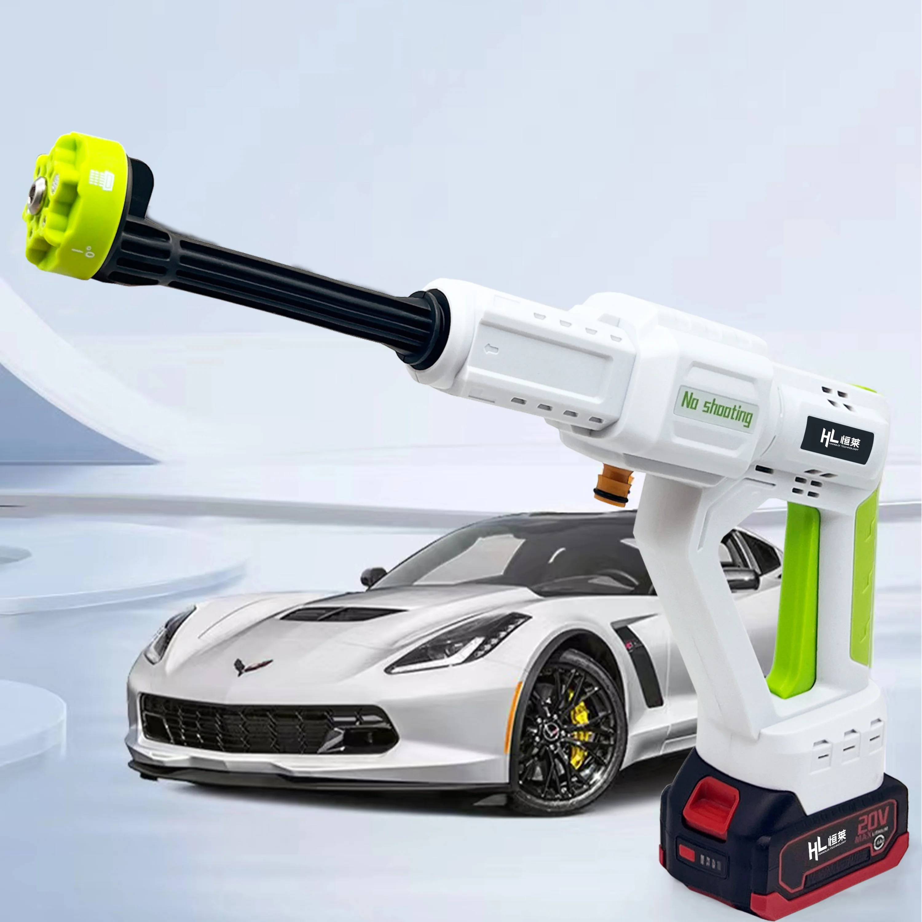 HengLai 20v High Pressure Cordless Car Washer Wireless Car Washer Machine Portable Car Washer High Pressure