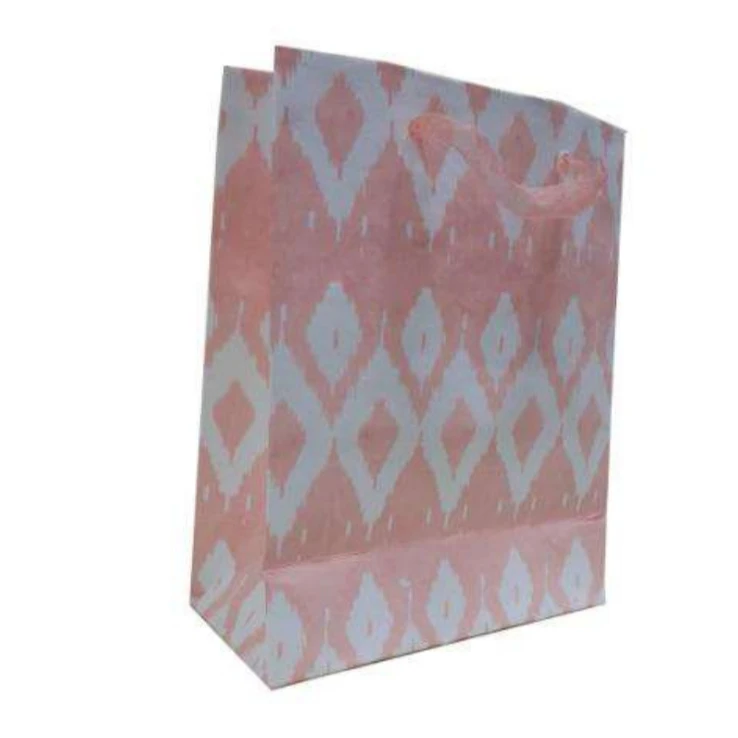 Handmade Cotton rags recycled Paper Gift Bag Kraft Paper Bag Shopping Bag in High quality by Indian manufacturer