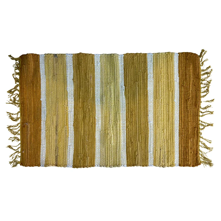 Ready Bulk Stock Supplier Widely Selling High Quality Washable & Non-slip Handmade Chindi Door Mats for Home Office Usage