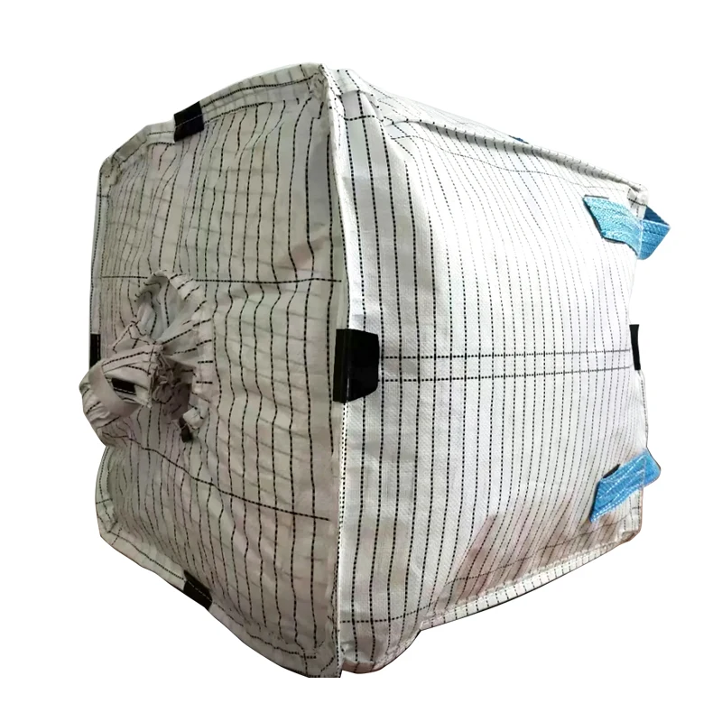 1 Ton Conductive Big Bag 90x90x110cm PP Bulk Bags Automatic Unloading