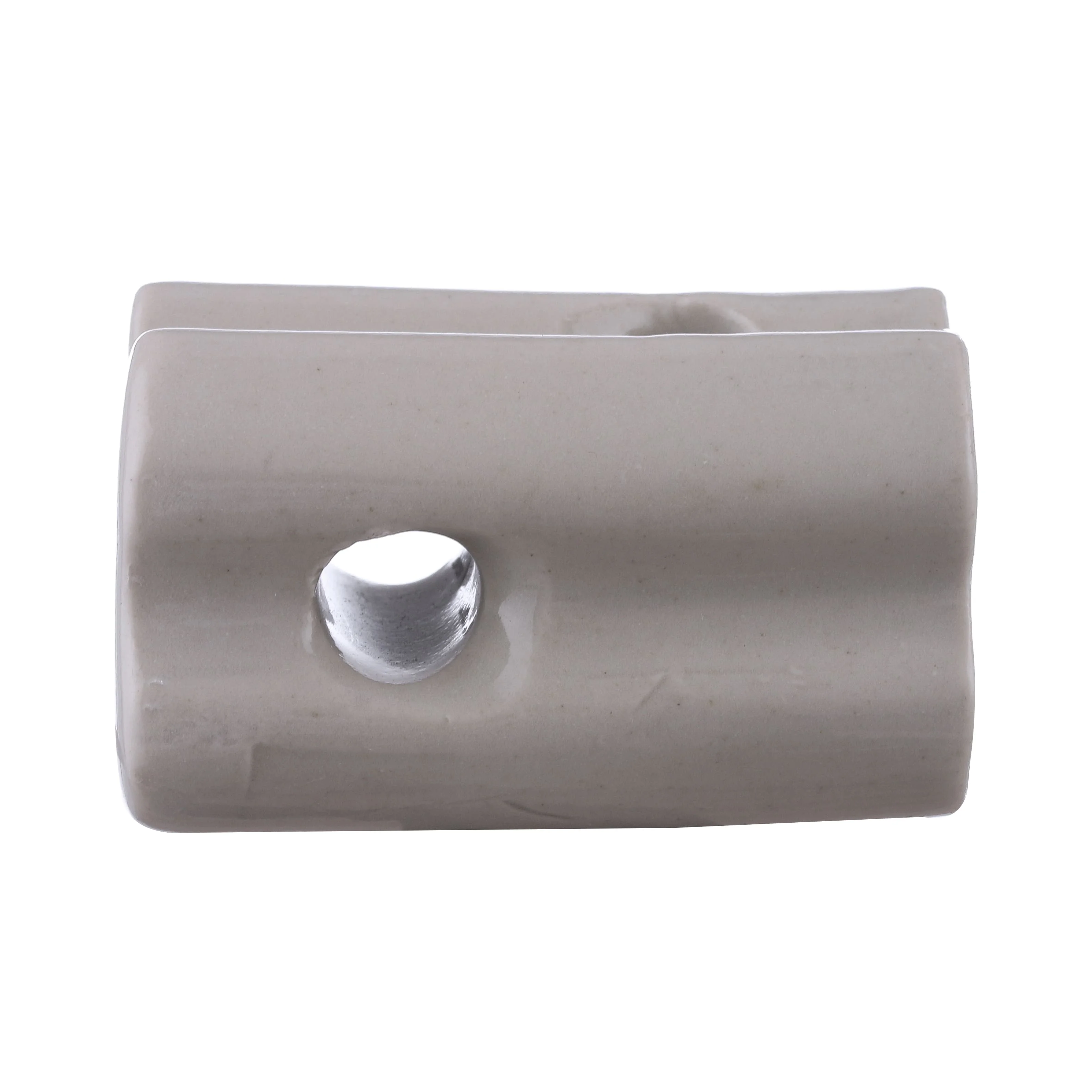 Electric Fence Security Porcelain Bull Nose End Strain Insulator For Farm Hign Strain Factory Electrical Fencing