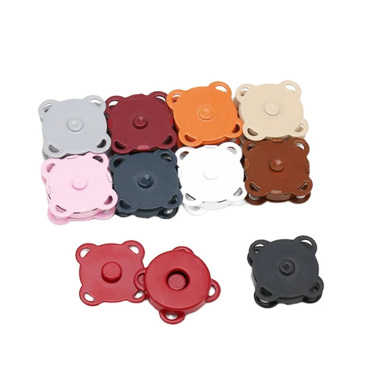 14mm/10mm/18mm Plum magnetic button Metal brass hand stitched magnetic  female button Textile accessories Clothing accessories