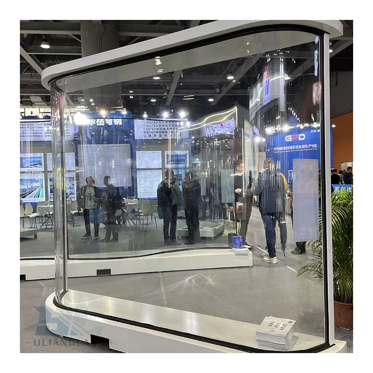 Ulianglass curved laminated glass curved clear  curved frosted Curved bulletproof Curved impact-resistant glass