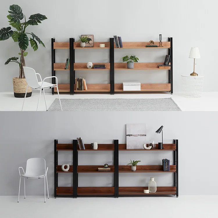 Multi-function bookcase Quality wood toy shelf layer Sturdy Open Display cabinet industrial Shelves display shelf