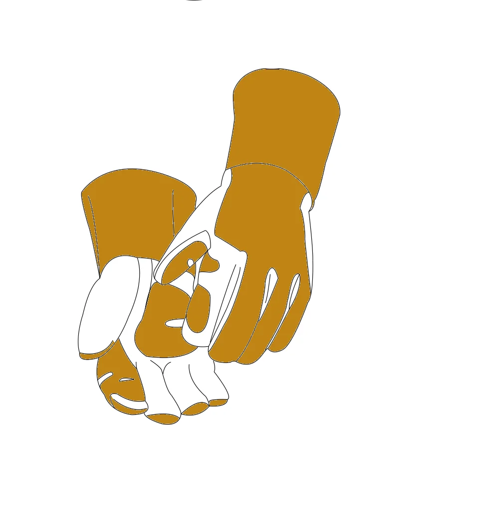 Premium Grain Cowhide MIG Welding Gloves Safety Fire Resistant Welder Gloves