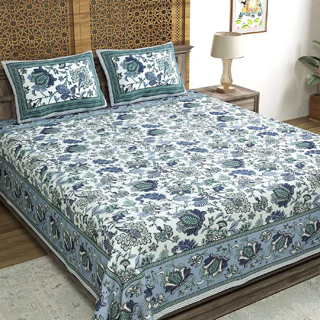 Comfortable Wholesale Home Hotel 100% Cotton Luxury Fitted Flat King Size Bed Sheet with Pillowcase Set