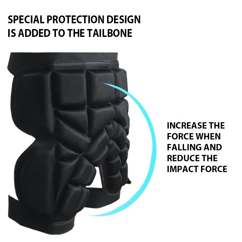 Shorts Protective Butt Pad 3D Sports Protection Hip Pad For Skateboard Ski Skate Snowboard Protector