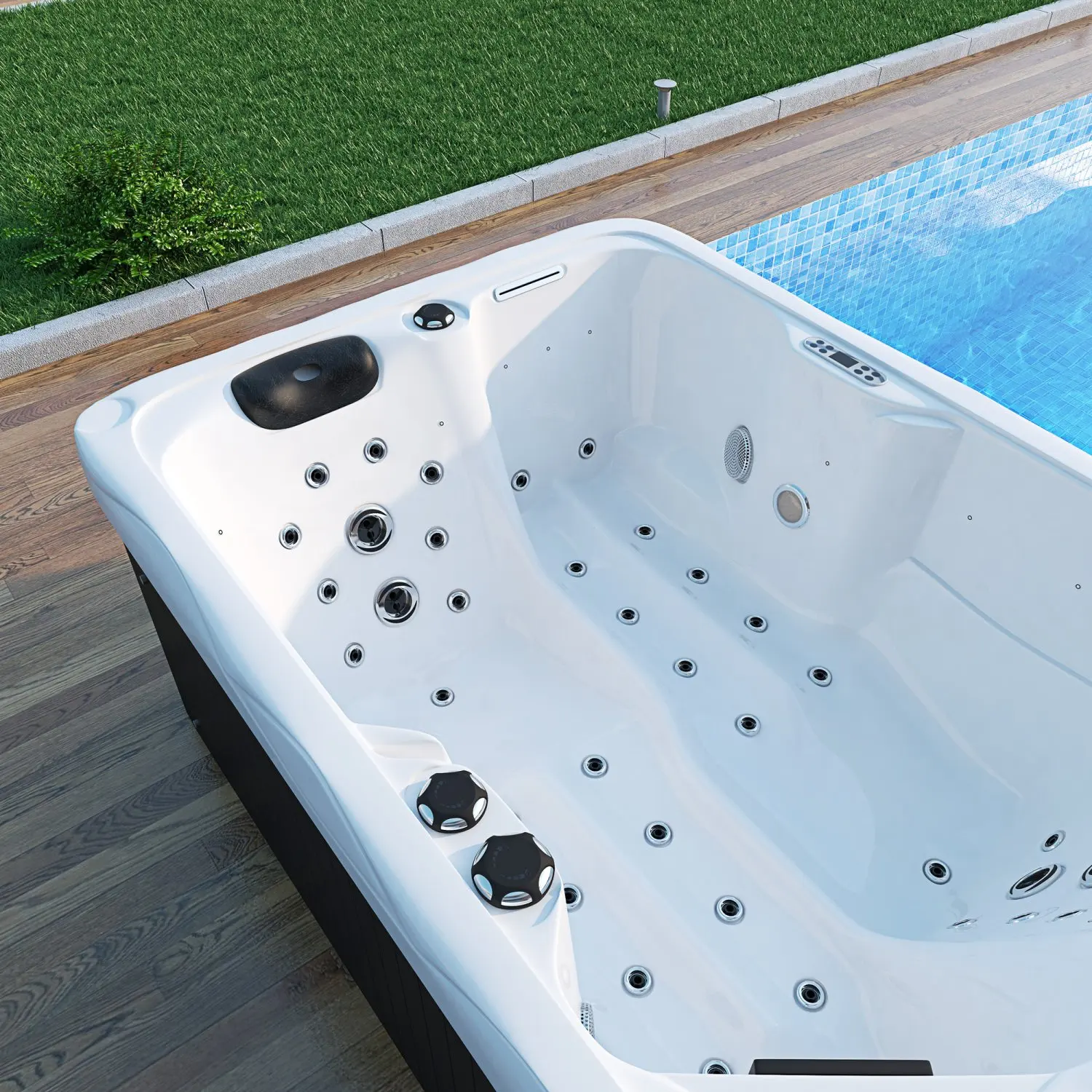 4-6 persons Swimming Spa Pool Outdoor Hot Tub Acrylic massage whirlpool bathtub with factory wholesale cheap price