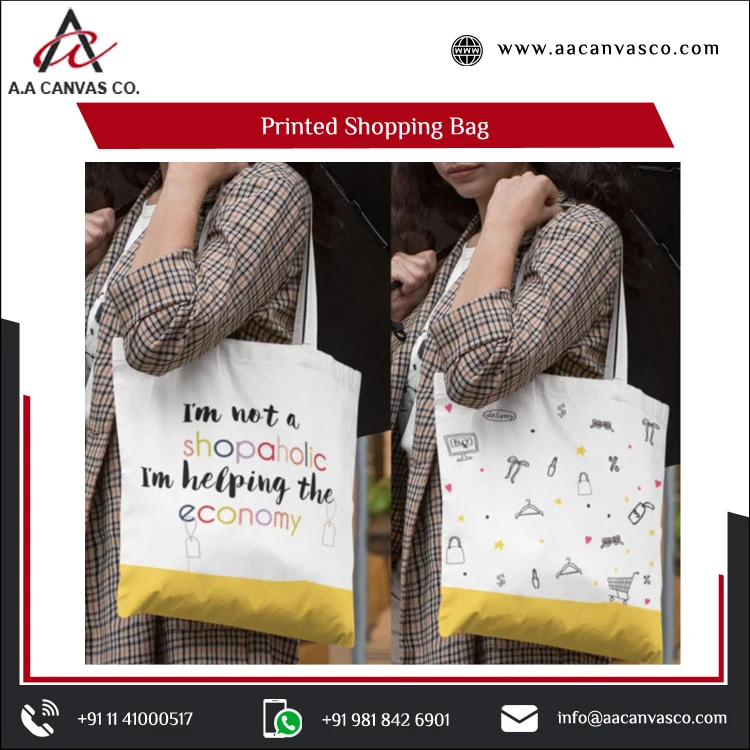 Widely Selling Highest Quality 100% Organic Eco Friendly Canvas Cotton Shopping Bags at Best Competitive Price