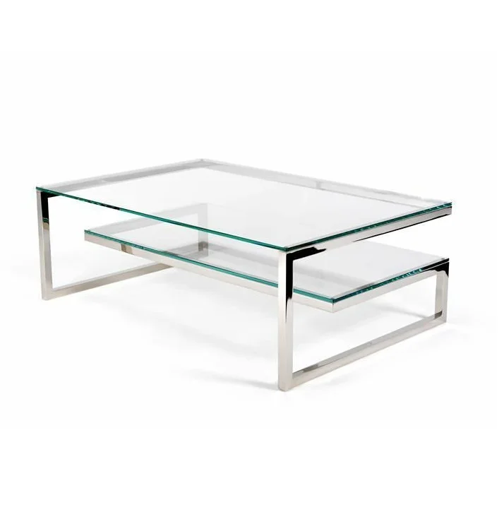 New Center Table original Glass Coffee Table New Design Rectangle Combination Glass Modern Creative Living Room Furniture Table