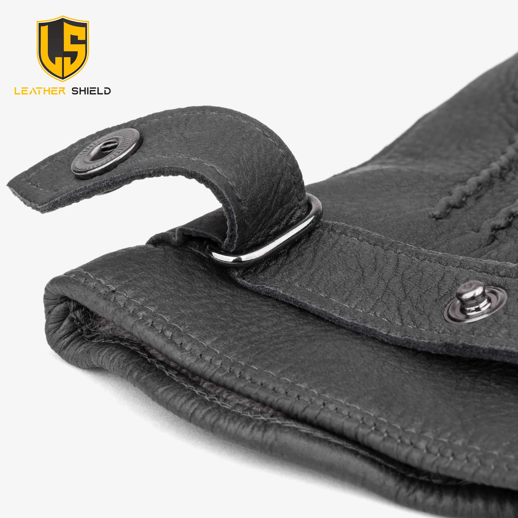 Men Gloves Black Color Winter Warm Touch Screen Windproof  goat leather Leather Gloves Fashion leather Gloves