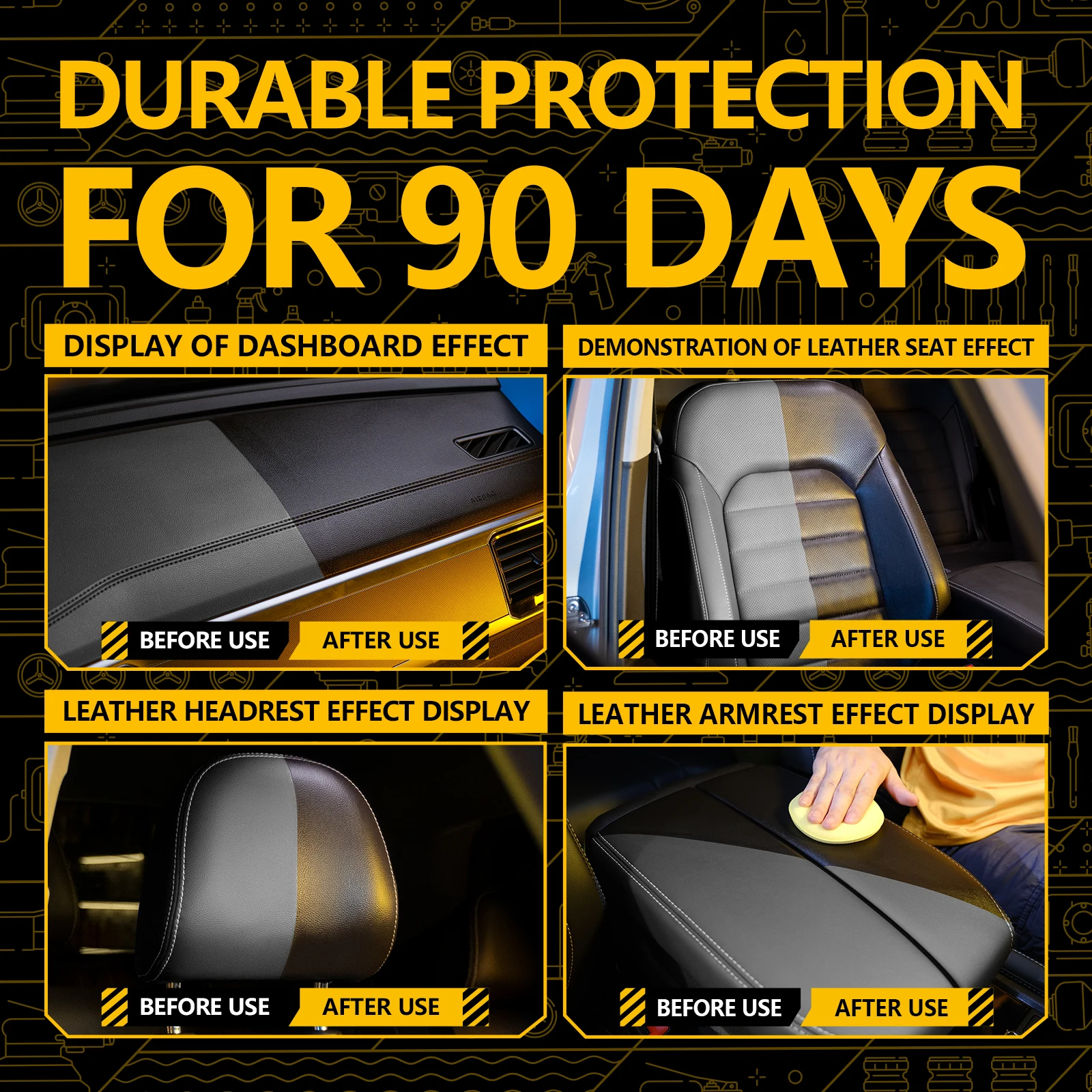 KD-019  Multifunctional Car Interior Cleaner Automotive Interior Care Leather and Plastic Parts Polish Agent