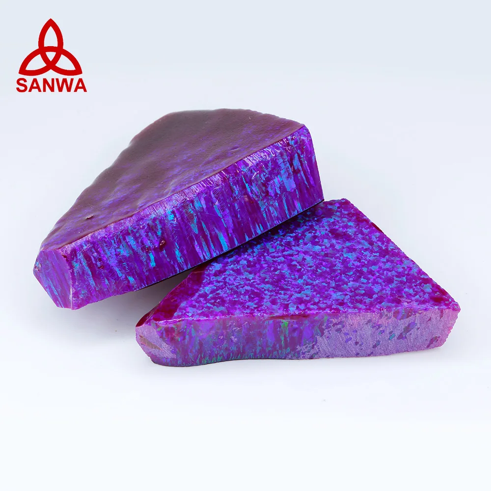 Direct Wholesale Price Japanese Bello Opal Rough OP23 Red Pink Raw Material for Cutting Stone Bead, Cabochon, Double Flat