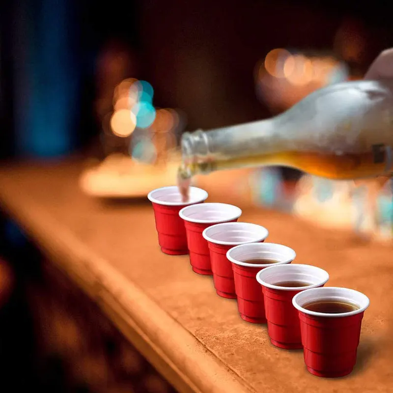 Luxury American Red Personalized Small Plastic Cake Supplies Christmas Disposable Glass Party Paper Cup