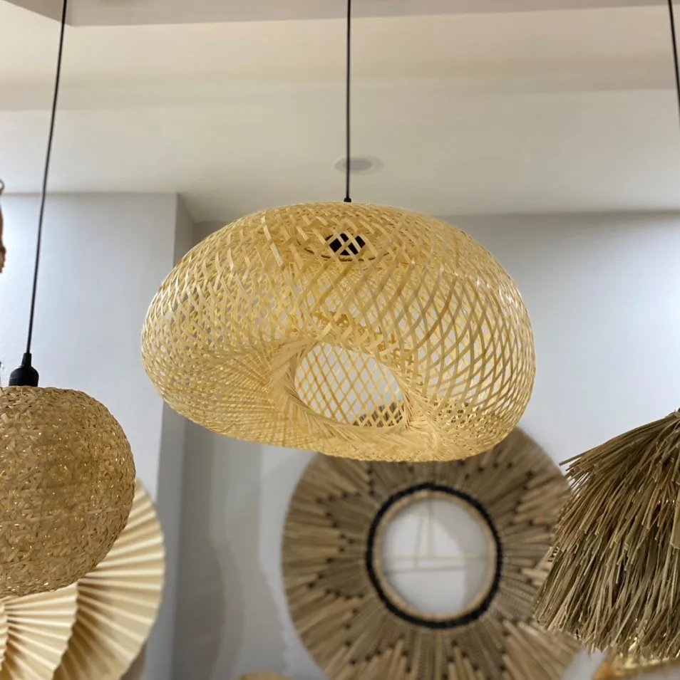 Бамбуковый абажур ручной работы хорошее качество хорошая цена и сделано во Вьетнаме от Keico