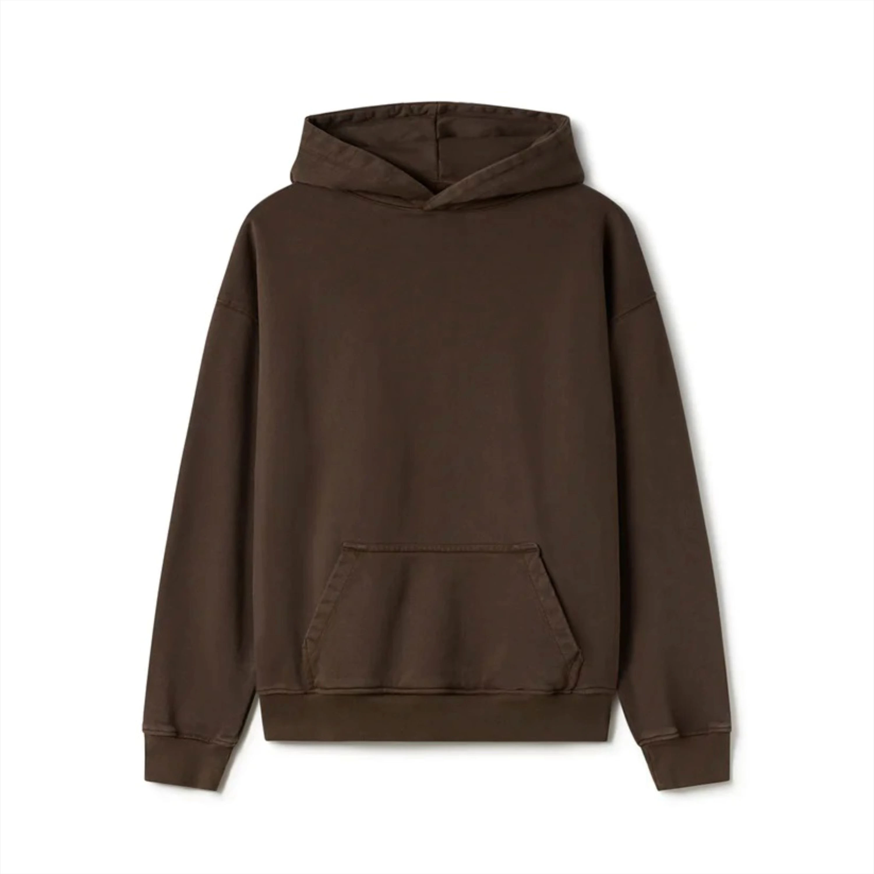 Unisex Basic Pullover Cotton Korean Hoodie with Kangaroo Pocket Great for Casual Wear Layering and Day Comfort