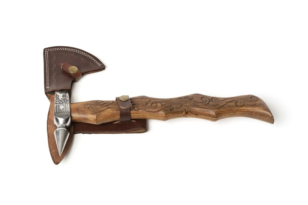 OEM 2022 Latest Model Wholesale Custom Hand Forged Hot Quality Stainless Steel Etching Tomahawk Viking Axe