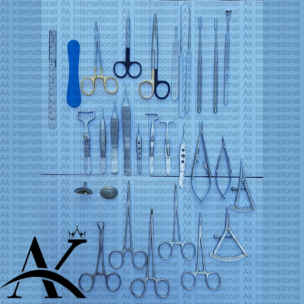 AK Blepharoplasty Instruments Set of 30Pcs Eye Surgery Set Plastic Surgery