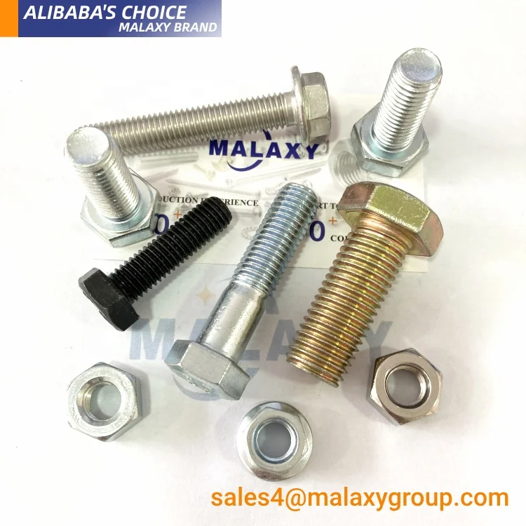 Malaxy Ansi/asme B18.2.1 Astm A307 класс 2/5/8 2 Гальванизированный шестигранный болт Unc Q195 (фут) (pt)