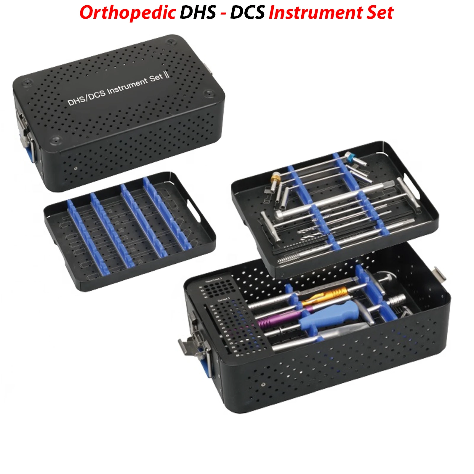 Small Fragment Safety Locking Plates & Screws Set Orthopedic / veterinary