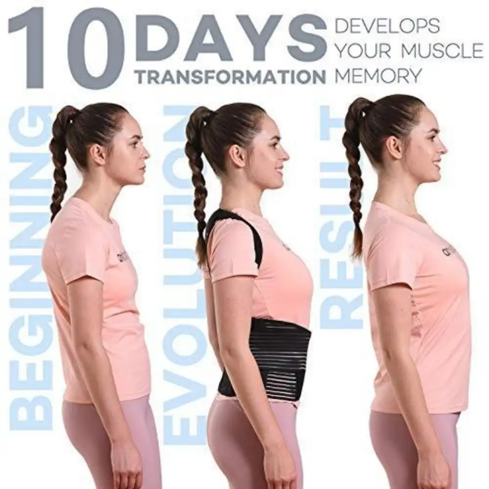 Hot Sale men and women Adjustable Posture Corrector Corset Back Support Belt Lumbar Support