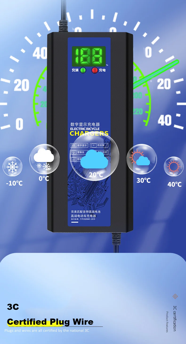 golden supplier portable power supply hybrid battery charger 60v intelligent pulse repair  charger digital display