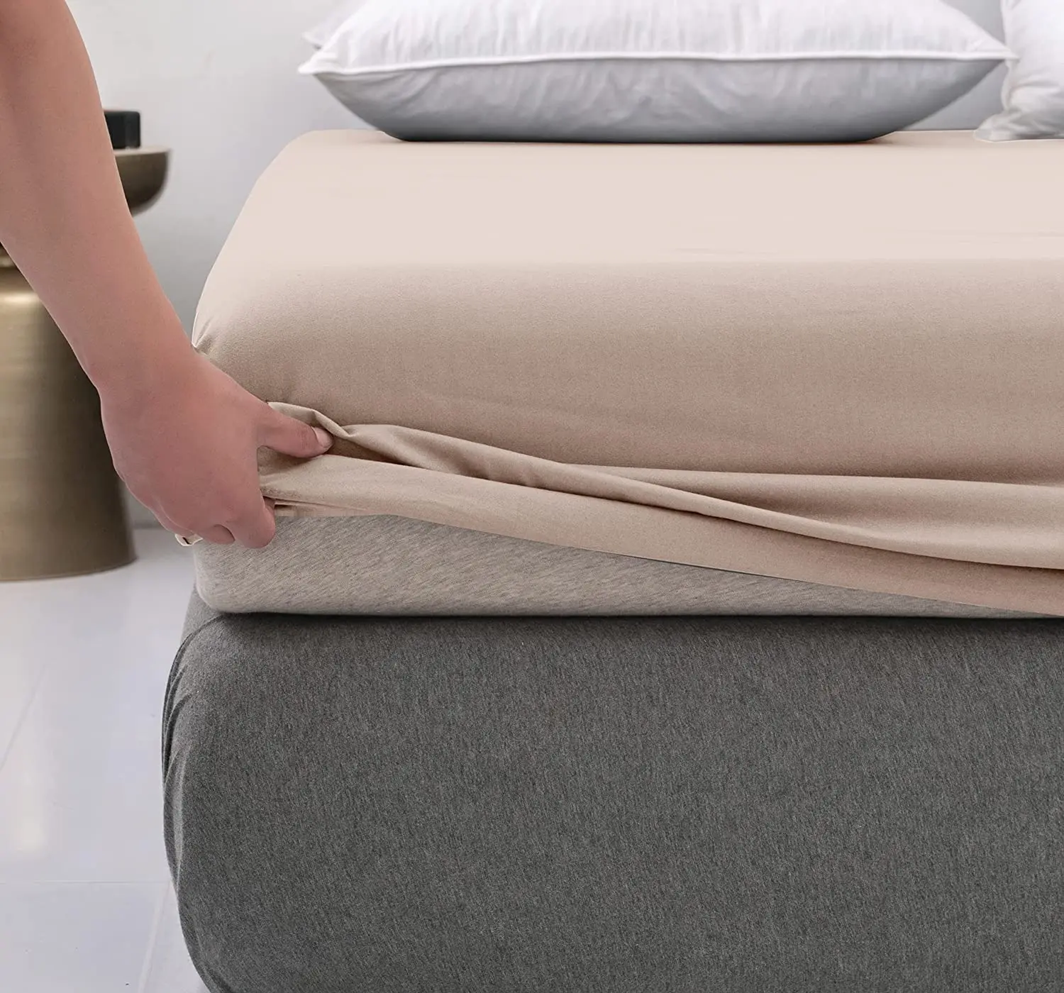 Recycled Microfiber Bed Fitted Sheet Bed Cover Set