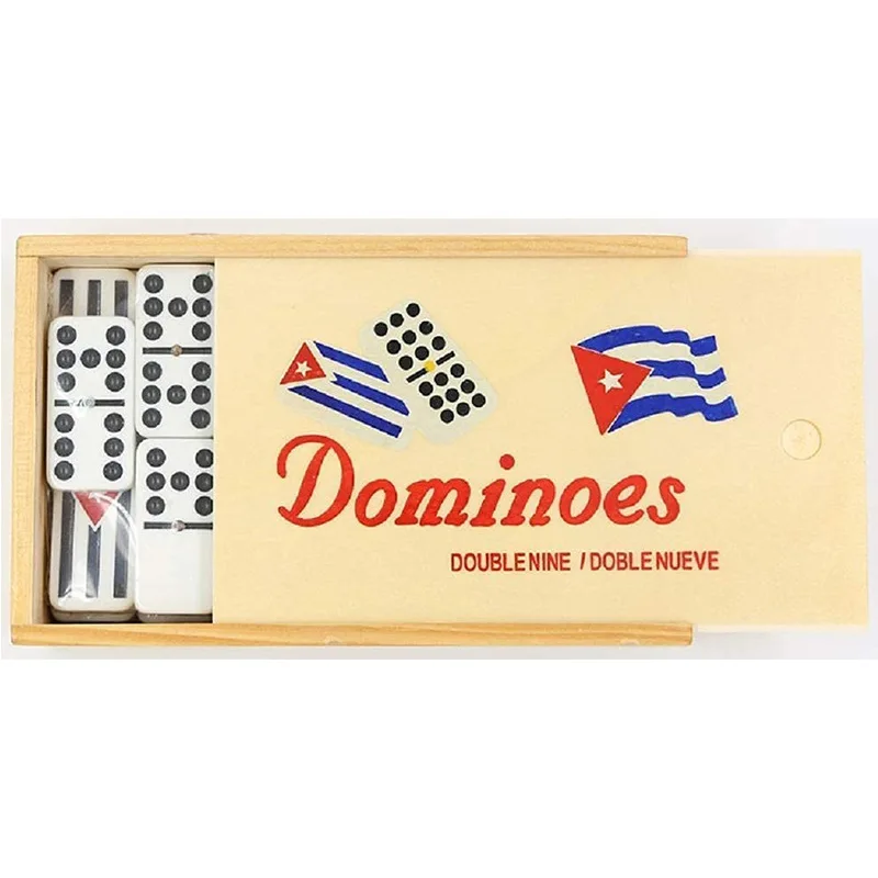 Factory 50*25*8mm domino set 200*75*49mm dominos wood set custom box