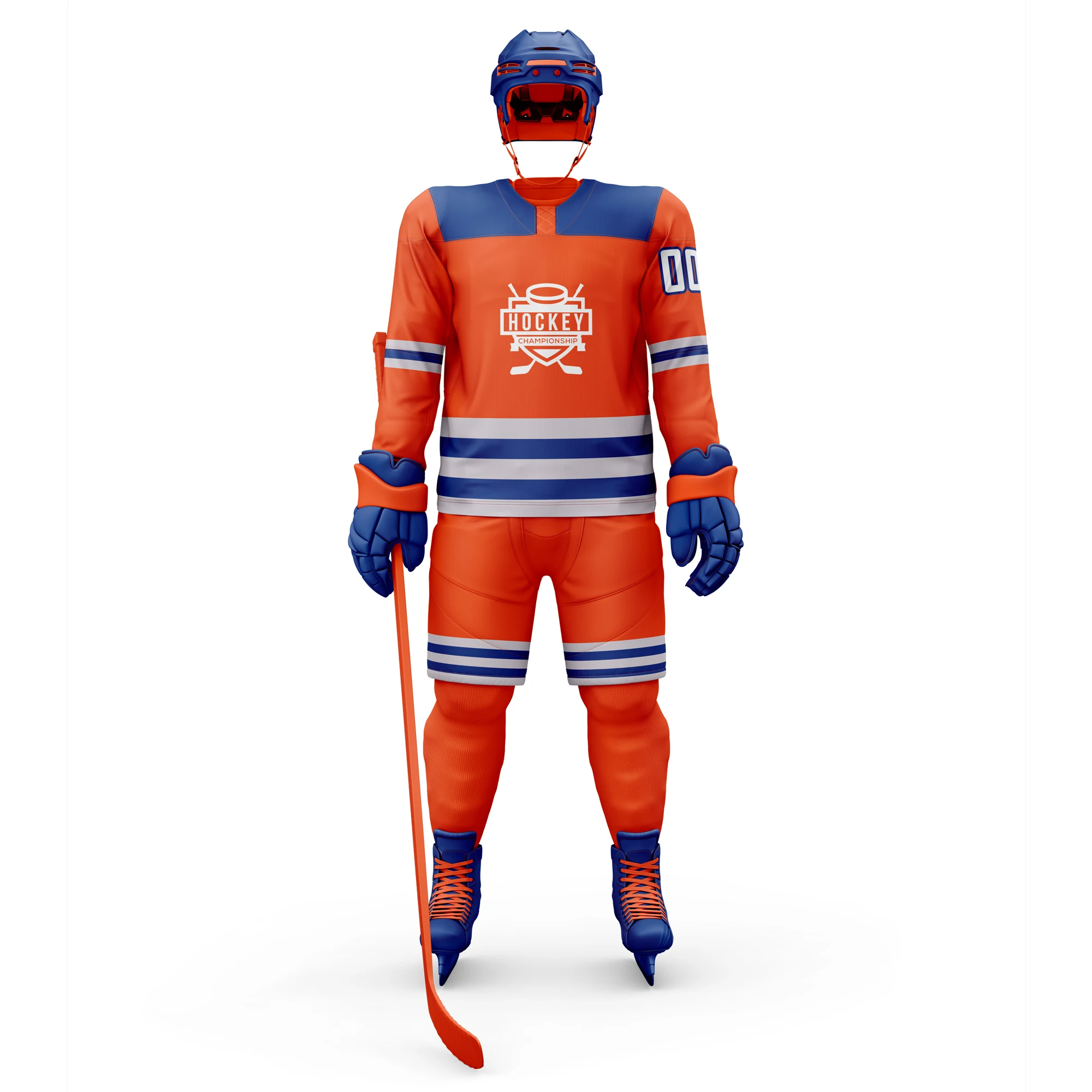 2024 Wholesale High Quality Custom Made Professional Hockey Uniform Canada Mesh Ice Hockey Wear Sublimated Custom Design Logo