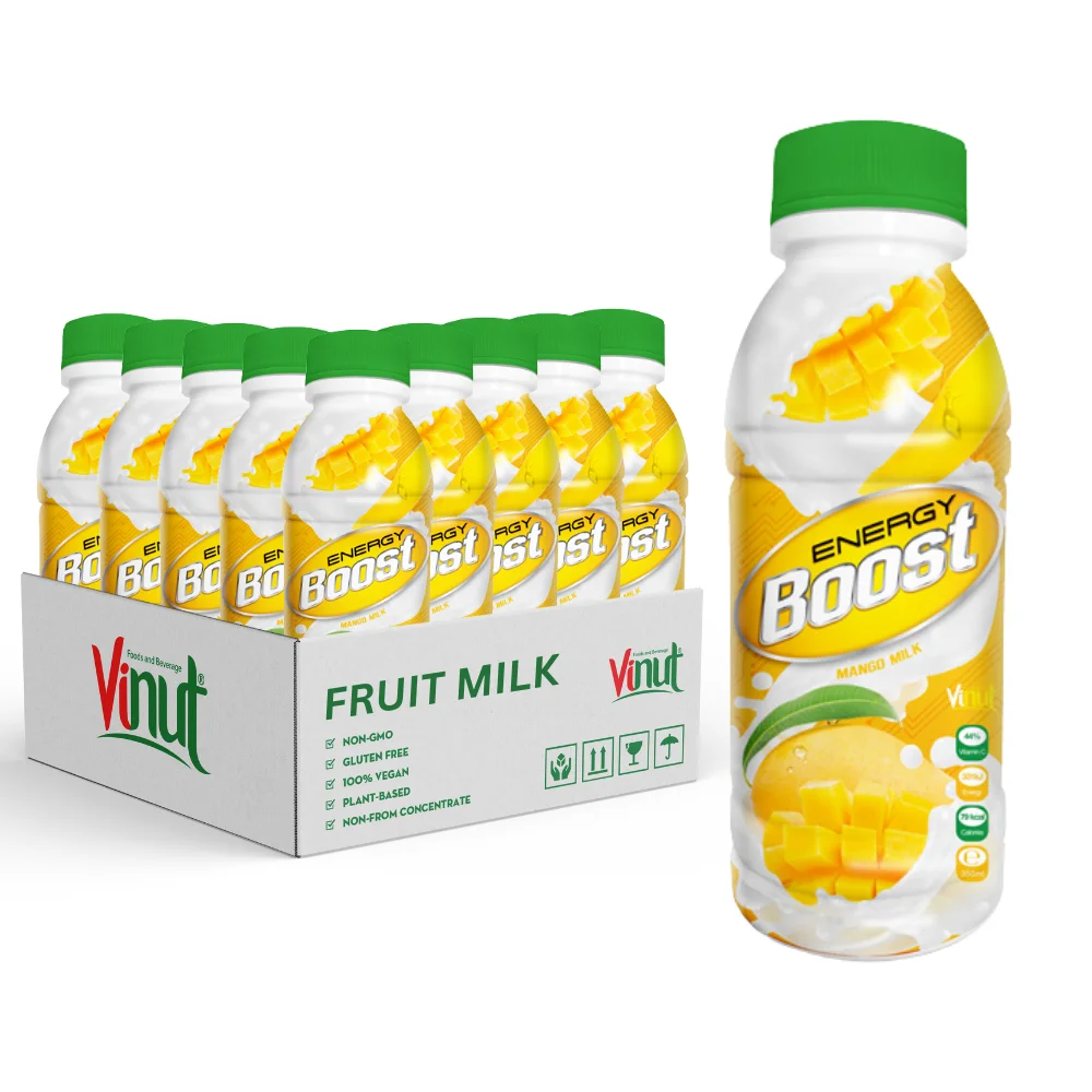 Private label/Wholesale Soft Drink Beverage - Nutriboost Healthy - 350ml Energy mango Milk Drink Exotic x 24/Packs - Free Sample