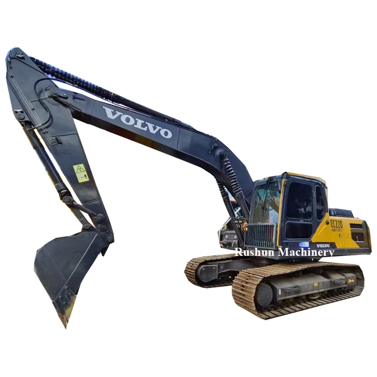 Высококачественное используемое дешевое оборудование volvo EC220 гусеничный строительный экскаватор б/у экскаватор