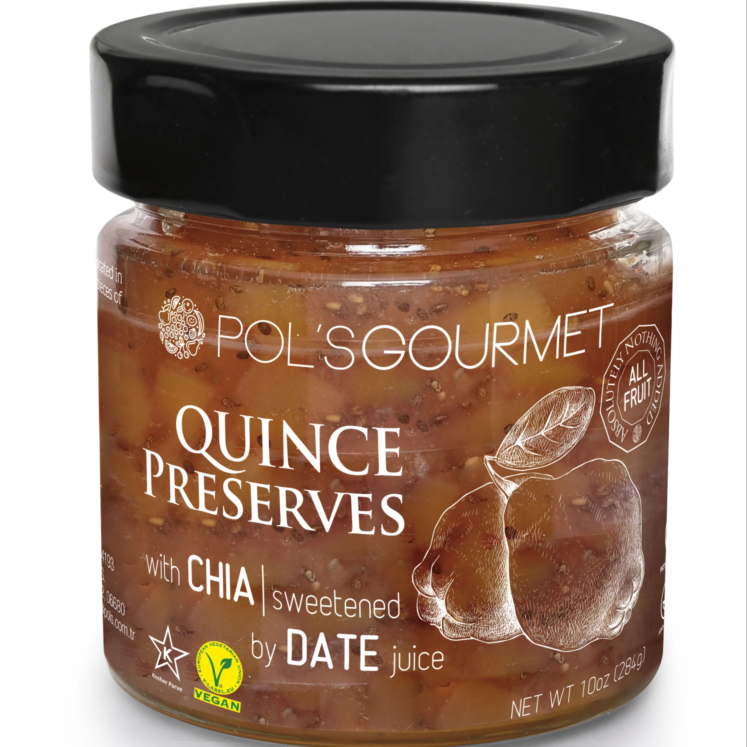 Quince Jam Fruit Preserves Organic Natural Gourmet Level No Sugar Fresh Jams Best Selling Grade Pure Healthy